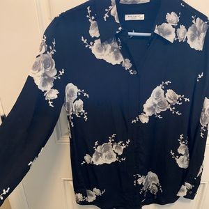 Equipment Femme floral 100% silk blouse
